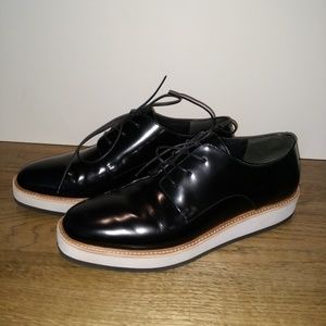 Vince leather Oxford shoes - womens